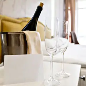 Bottiglia di prosecco in camera